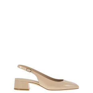 Stuart Weitzman Women Maeve - Lacquered Leather Slingback